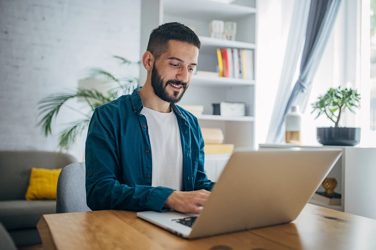 man on laptop