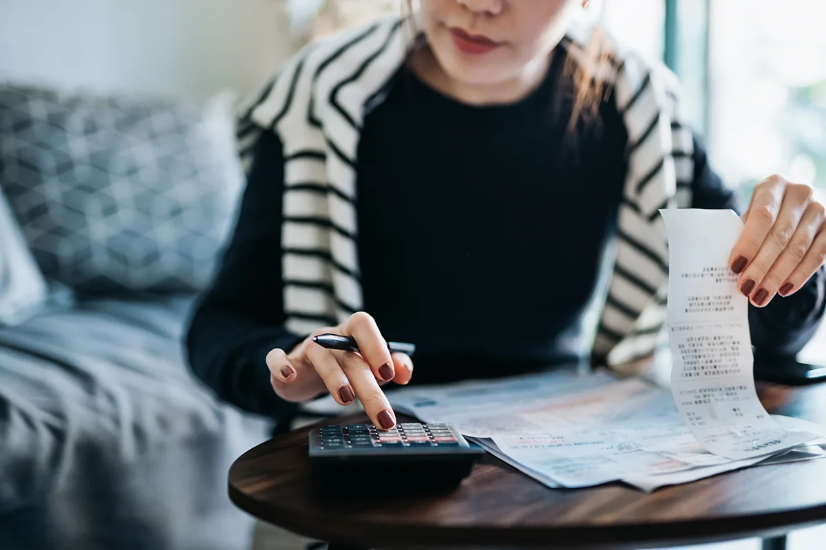 woman with papers