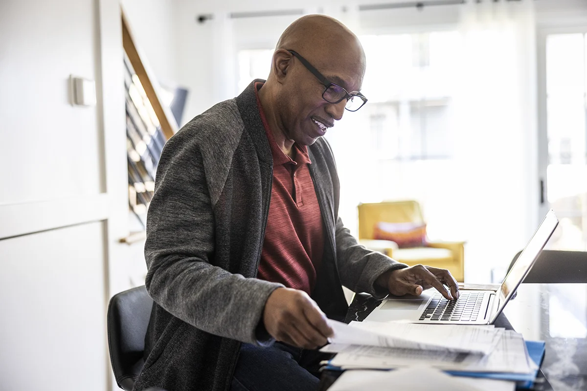 man on laptop