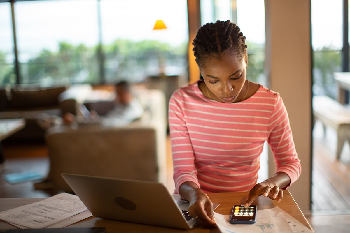 woman on laptop